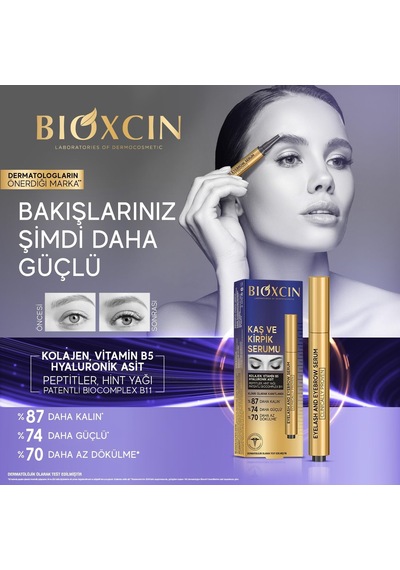 Kaş Ve Kirpik Serumu Biocomplex B11, Hyaluronik Asit, Hint Yağı Ve Peptit İçerikli Gürleştirici Ve Uzatıcı Etki 10 Ml