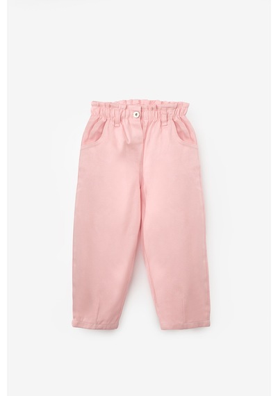 Le Mabelle Pembe Kız Çocuk Gabardin Pantolon - Prunella Pembe