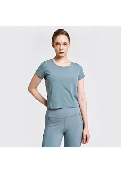 Lescon Kadın Antrenman Kısa Kol T-shirt 26b-2056 Yeşil