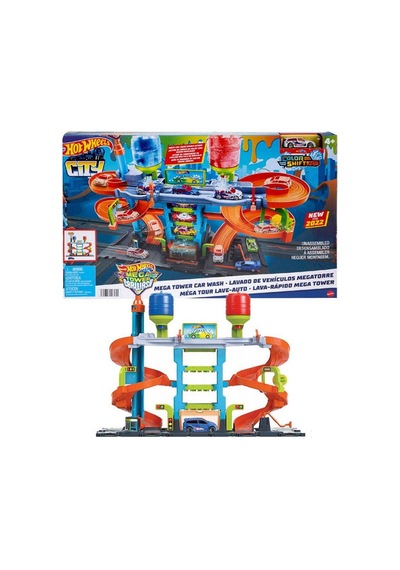 Hot Wheels Mega Araba Yıkama Kulesi Kmp.