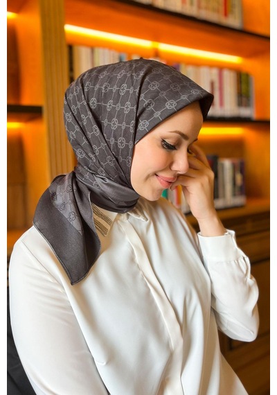 Aker Elegance Monogram Eşarp - 1090500-913 - Füme 913 Füme 913 Füme