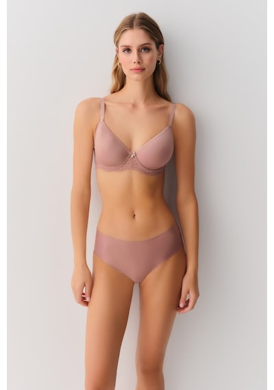 Suwen Invisible Lazer Kesim Midi Slip Külot Sw9936272 Nude