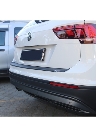 Tiguan Arka Tampon Eşiği Tampon Üstü Plastik Koruma Mat Siyah 2016 Ve Üzeri