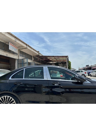 Mercedes W205 C Serisi Krom Kapı Direği Paslanmaz Çelik