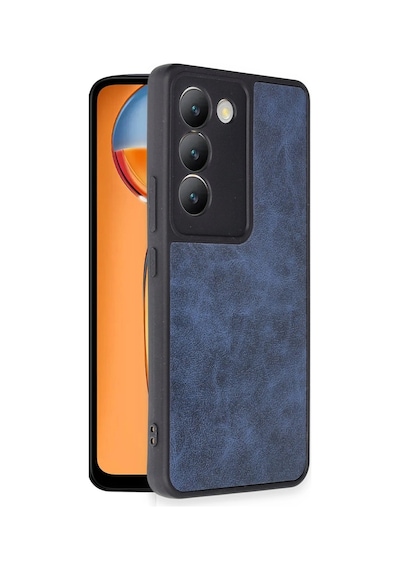 Newface - 886 - Vivo V30 Lite 4g Kılıf Aras Deri Kapak - Edntrend - - Lacivert
