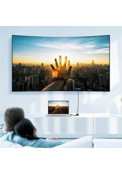 Koodmax Hdmi To Vga Çevirici Kablo 1080p Hdmı Dişi - Vga Dişi Ses Destekli Dönüştürücü - Beyaz