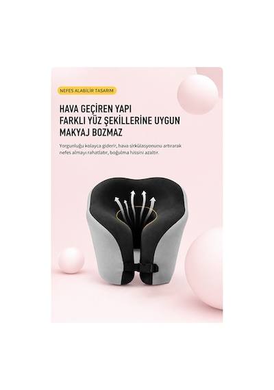 Kaylule Yastığı Şekerleme Ve Nap Yastığı, Boyun, Kol Ve Yüz Destekli Ergonomik Dinlenme Yastığı