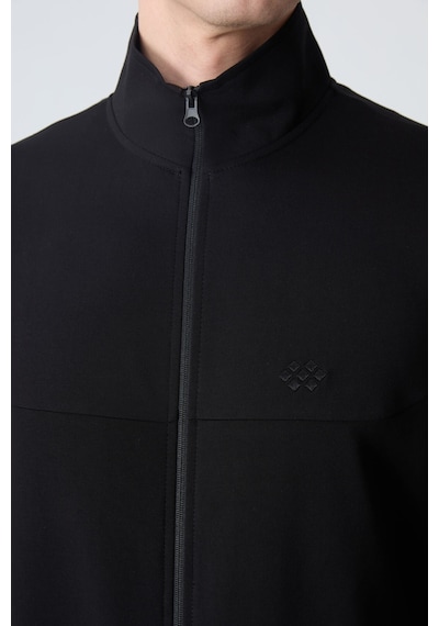 Tommy Life Siyah Pamuklu Kalın Yumuşak Dokulu Comfort Fit Basic Erkek Eşofman Takım - 85260 Siyah