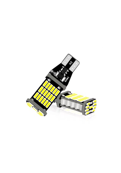 2 Adet Beyaz T15 Led 45 Ledli W16w Tip Dipsiz Ampul