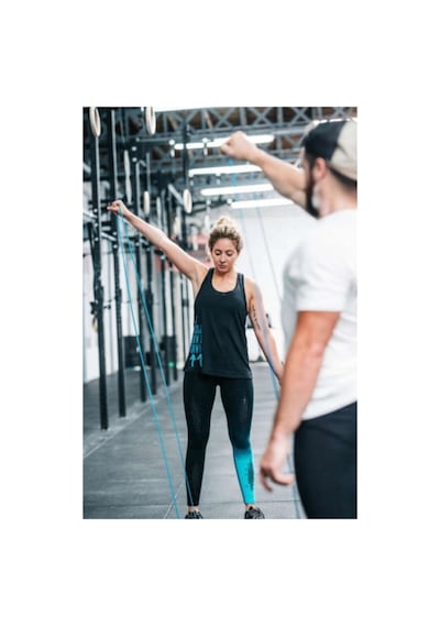 Direnç Lastiği - Pilates Bandı - Fitness Bandı - Training Band - 5 Kg Mavi