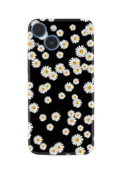 Apple İphone Uyumlu 13 Kılıf İphone 14 Kılıf Boutique Baskılı Resimli Papatyalar Pcode -018