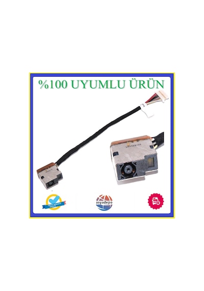 HP Uyumlu Probook 430 G3 Dc Jack Kablolu Şarj Soketi