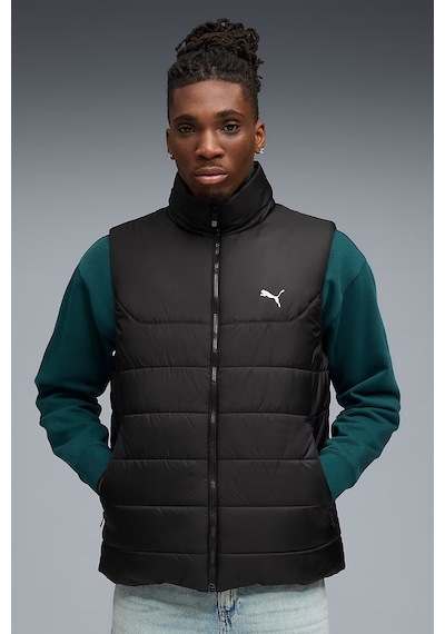 Puma Essentials Padded Erkek Siyah Dik Yaka Spor Yelek 68520901 Siyah