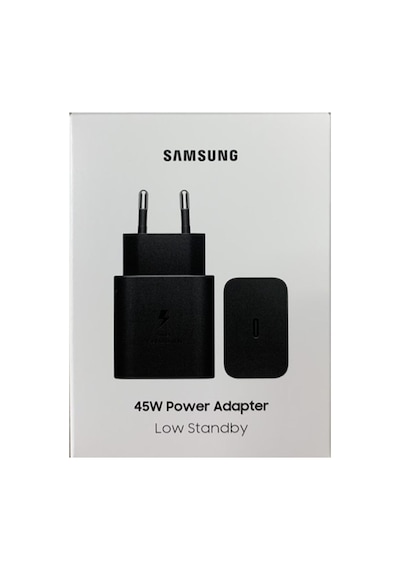 Samsung Uyumlu Ep-t4511n Type C Hızlı Şarj Adaptörü 45w , Siyah A