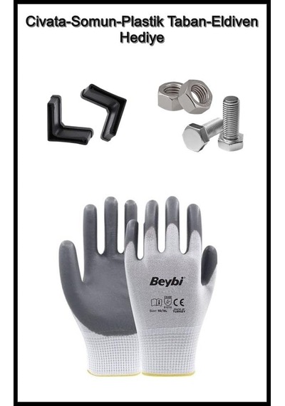 Ayrex 5 Katlı Galvaniz Çelik Raf - Depo, Arşiv, Kiler, Dosya, Market Rafı, Civatalı Raf Sistemi 31x93 Cm 200 Cm 0.7 Genel