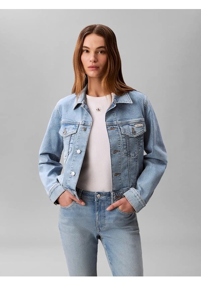 Calvin Klein Clavin Klein Ls Classıc Trucker C, 1xt Mavi Kadın Kot Ceket