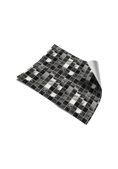 Mutfak Tezgah Arası Kendinden Yapışkanlı Folyo Kaplama Mozaik Mermer Taş Desen 60cm X 100cm