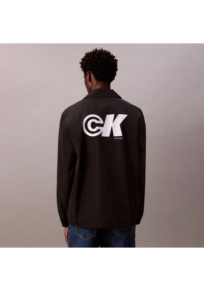 Calvin Klein Nylon Graphic Coaches Erkek Siyah Ceketlv04rc515g