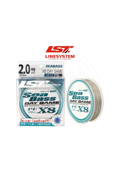 Linesystem Seabass Day Game X8 Ip Misina Pe 2.0 0.23Mm 32Lb 150Mt