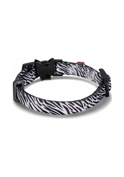 Swissplus Urban Paws Zebra Noir Recycled Kedi Tasması- 10 Mm