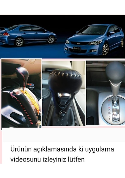 Fd5,Fd6,Honda Civic (06/11 Model) Vites Topuzu Hakiki Deri Kılıf