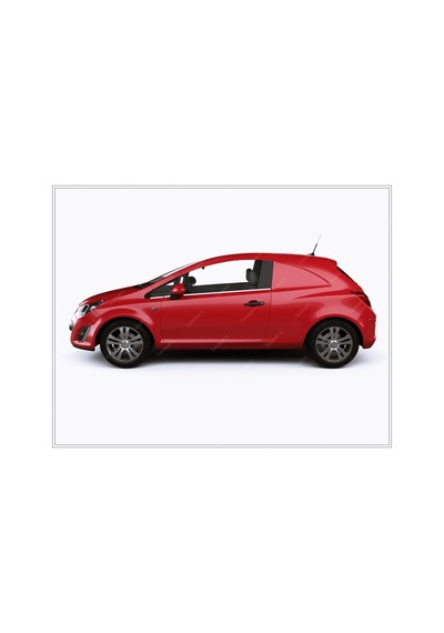 Opel Corsa D Van Coupe Krom Cam Çıtası 4 Prç P.Çelik 2007-2014