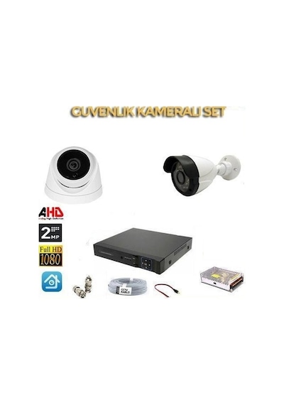 River World Ahd Güvenlik Seti 1 İç 2 Dış Mekan Kameralı 1080p 2mp 54241152