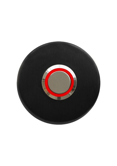 Lockway Z-101sk Siyah Paslanmaz Tek Kontak Zil Butonu Kırmızı Led