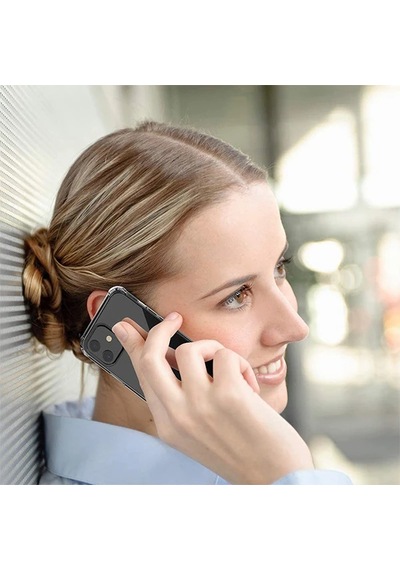 İphone 12 Mini 5.4 Anti-drop Silikon Kılıf Shockproof Şeffaf Kılıf- 5775 Mh-hs6759-7797