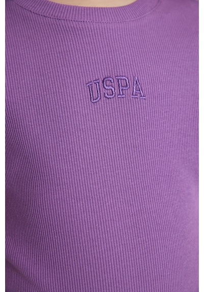 U.S. Polo Assn. Kız Çocuk Menekşe Tişört Basic 50325626-vr037 Menekse