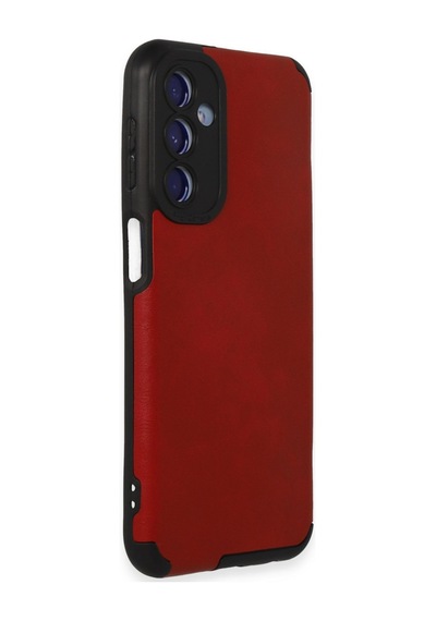 Samsung Galaxy  Uyumlu,  M34 5g Kılıf Loop Deri Silikon - Kırmızı