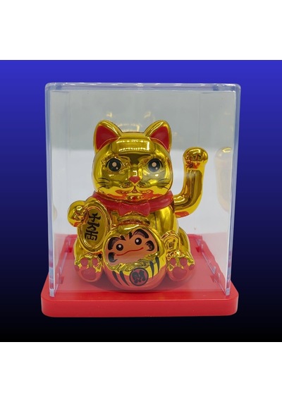Maneki Neko El Sallayan Mini Şans Kedisi Gold Solar Güneş Enerjili 5x5cm S3gld03
