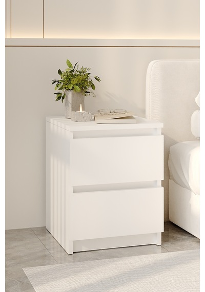Aeka Ae-2021 Duru Beyaz 2 Çekmeceli Komodin Yatak Odası Başucu Sehpası Çekmeceli Dolap 40 51x42,3 Cm Aeka Ae-2021 Duru Beyaz 2 Çekmeceli Komodin Yatak Odası Başucu Sehpası Çekmeceli Dolap 40 51x42,3 Cm