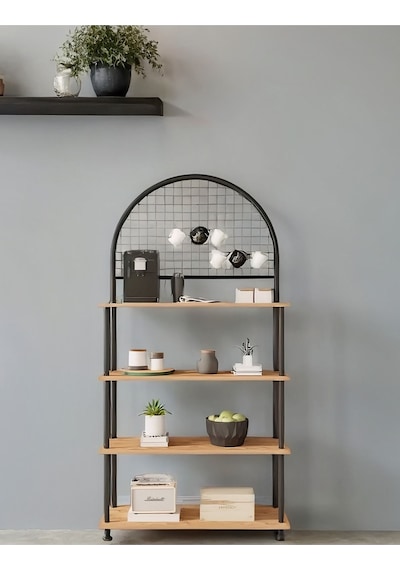 Çevir Kur Atlantik Çam 4 Raflı Kahve Köşesi Dolabımutfak Düzenleyici, Stand, 71x167x35 Cm Atlantik Çam Çevir Kur Atlantik Çam 4 Raflı Kahve Köşesi Dolabımutfak Düzenleyici, Stand, 71x167x35 Cm Atlantik Çam
