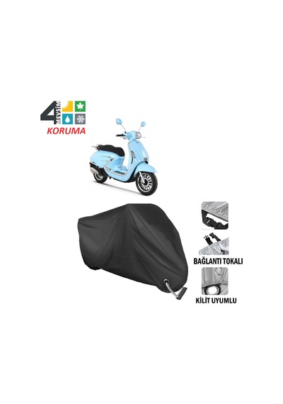 Rks Bitter 125 Cc Branda Motosiklet Brandası Bağlantı,kilit Uyumlu Siyah