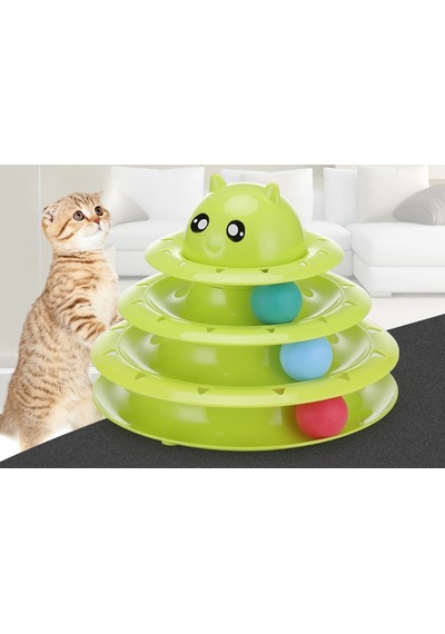 3 Katlı Kedi Oyuncağı Kedi Başlıklı Yeni N11.394
