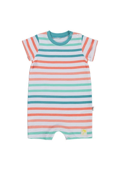 Civil Baby Çizgili 6-18 Ay Tulum - Beyaz