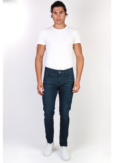 Erkek Slim Fit Dark Green Taşlamalı Jean Pantolon Hlthe1949 (492005704)