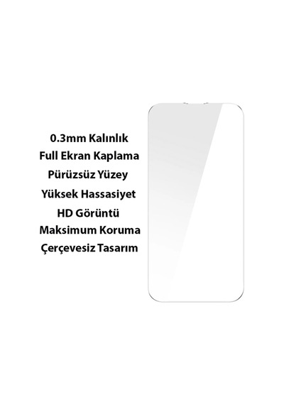 Superceramic Series Apple Uyumlu iPhone 14 Plus 6.7 Koruyucu Cam Kılıf+full Tempered Ekran Koru - Hs08373352-7 Şeffaf 2 Şeffaf 2