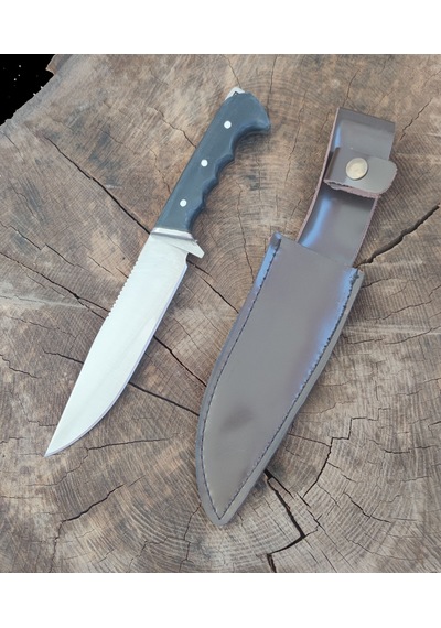 Av Bıçağı Avcı Bıçağı Kamp Bıçağı Bushcraft Deri Kılıflı Hgtwi249 Lacivert