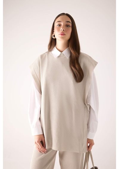 Defacto Regular Fit Süveter Y1323AZ23AUGR445 Gri