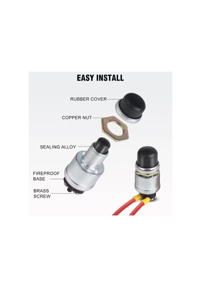 Mr-180-2 Su Geçirmez 12v 50a Ateşleme Marş Butonu