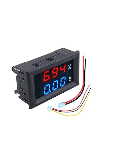 Dijital Voltmetre Ampermetre Volt Akım Ölçer Dc 0-100v 10a