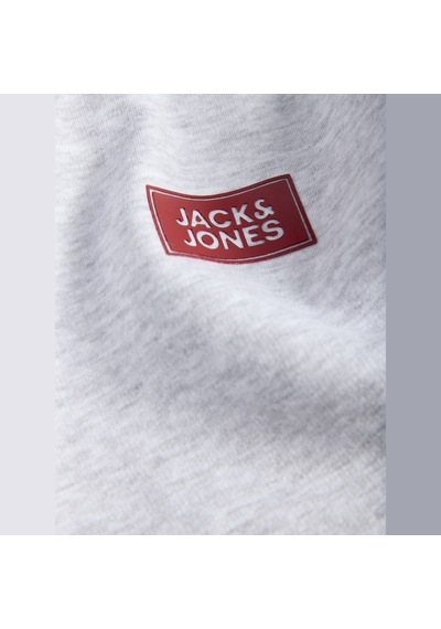 Jack & Jones Erkek Gögüs Baskili Regular Fit Bisiklet Yaka Sweatshirt - Rush - 12298426 Beyaz Melanj