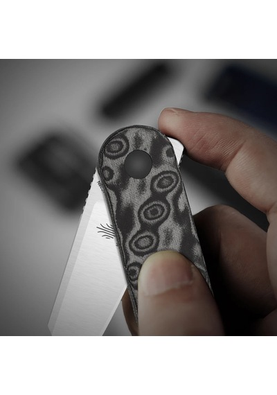 Kizer Mini Bay 14c28n Vortex Pattern Micarta Kizerv 2583a6 Kamp Çakısı Altın - Kahverengi