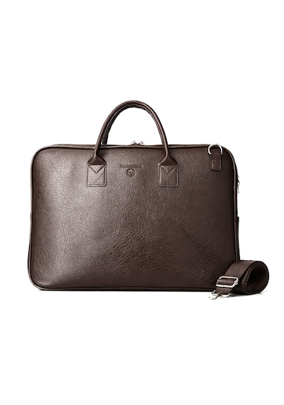 Sanmorris Unisex 15.6 Inç Uyumlu Suni Deri Darbe Korumalı Laptop Ve Evrak Çantası 1446 Acı Kahverengi
