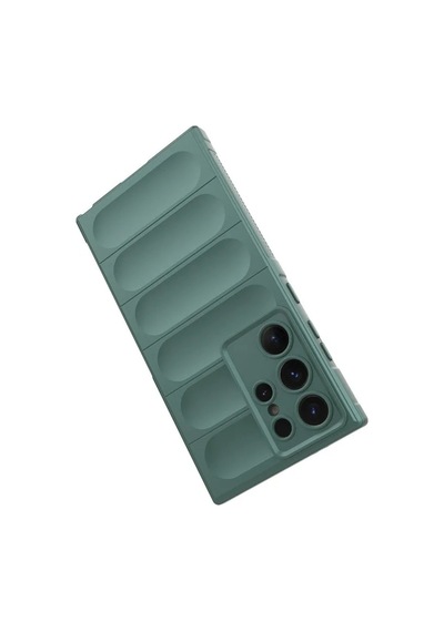 Magicool Samsung Galaxy Uyumlu S24 Ultra Kılıf Optimum Silikon - Koyu Yeşil