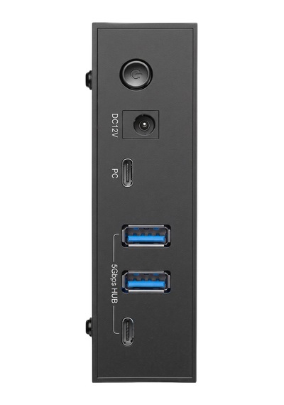 Juo Jhd40 2.5" Ve 3.5" İnç Sata Hdd Ssd Harici Disk Kutusu, Usb 3.1 Type-c 5gbps, 3 Port Usb Hub, 24tb Destekli