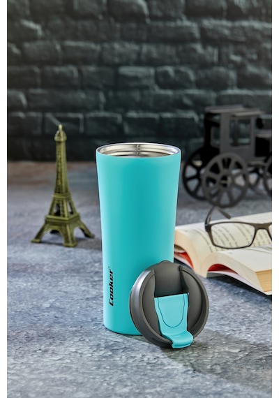 Cooker Moodflip 400 Ml Paslanmaz Çelik Bardak Termos Ckr2050 Mavi