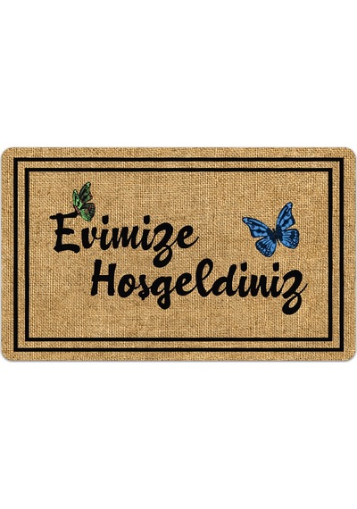 Evaşk Kapı Önü Paspası Vinil Kaymaz Tabanlı 45 X 70 Evaşkdm10074